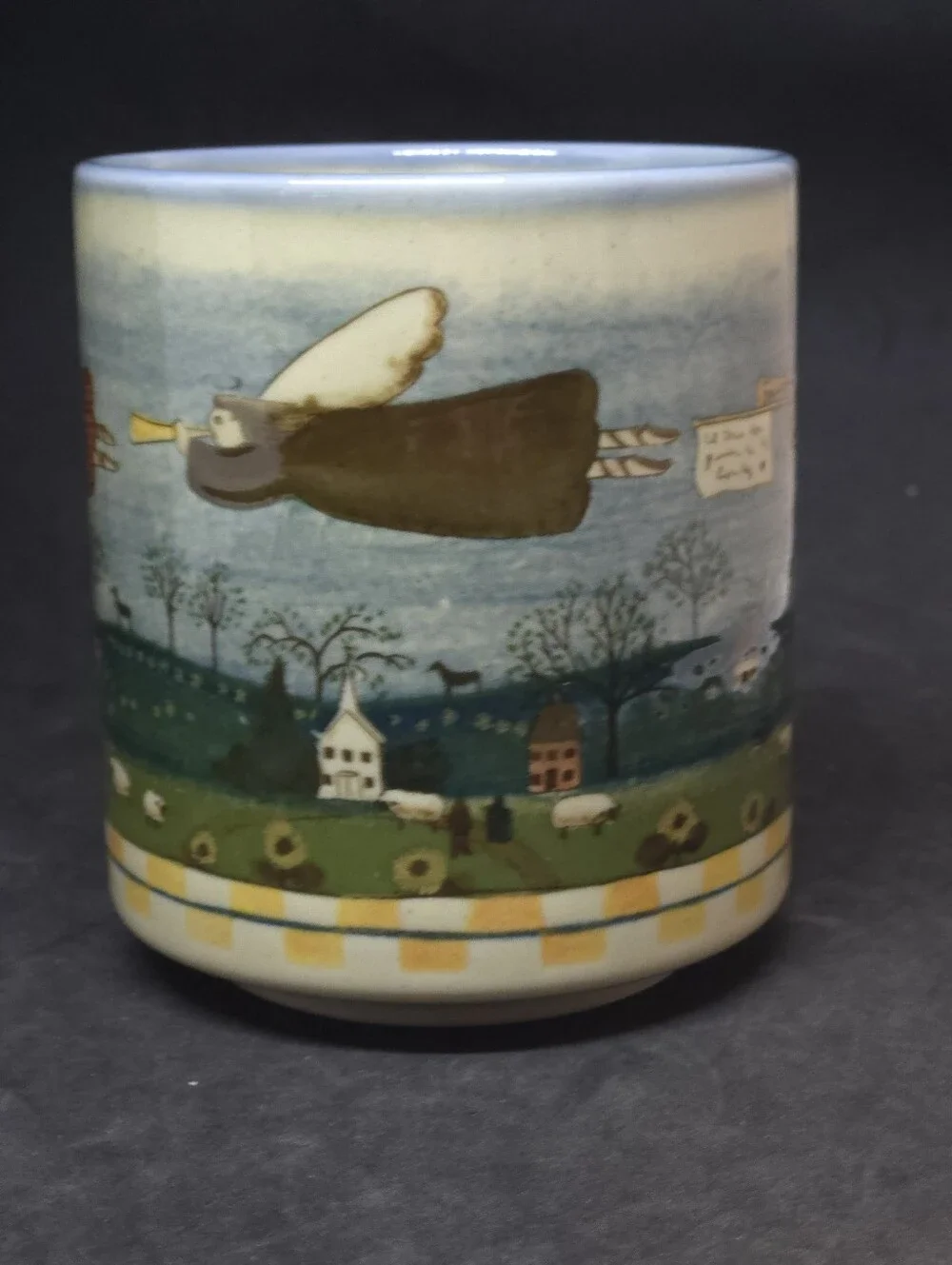 Vtg Otagiri Carol Endres Peace in the County Folk Art Design Japan